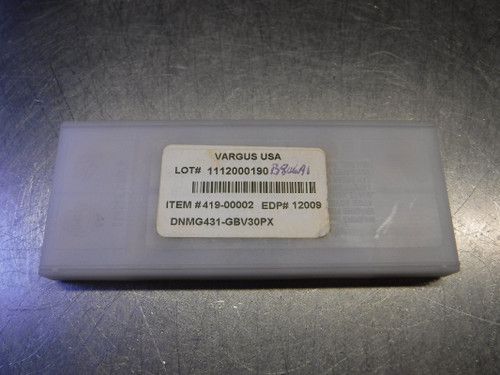 Vargus Carbide Inserts QTY10 DNMG431-GBV30PX (LOC2939B)