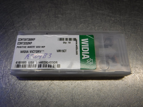 Widia/Victory Carbide Inserts QTY10 CCMT09T308MP/CCMT3252MP WM15CT (LOC2727A)
