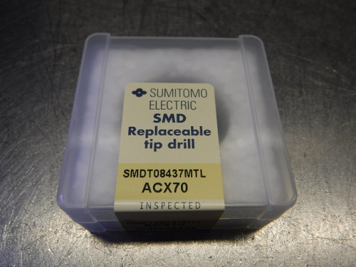 Sumitomo 27/32" Carbide Tip Drill Insert QTY1 SMDT08437MTL ACX70 (LOC3285)