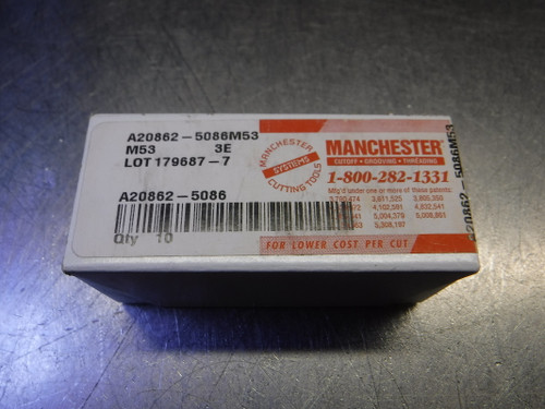 Manchester Carbide Inserts QTY10 A20862-5086M53 (LOC2380)