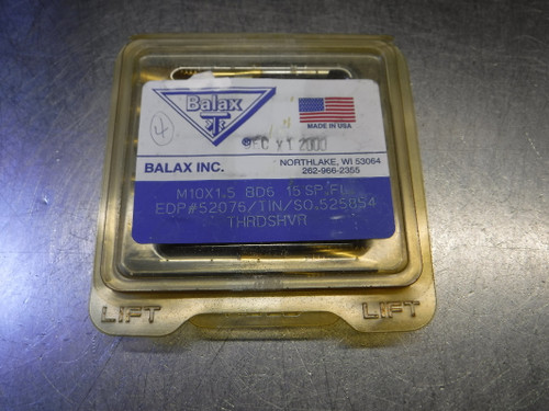 Balax M10x1.5 BD6 HSS Taps QTY6 52076 (LOC1933A)