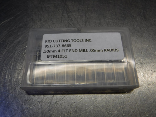 Rio Cutting Tools 0.50mm 4 Flute Carbide Endmill QTY10 9517378665 (LOC2717B)
