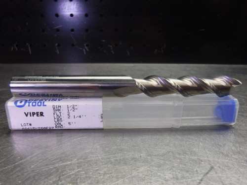 Destiny Tool Viper 1/2" Solid Carbide Endmill 2 Flutes V23236 (LOC2707B)