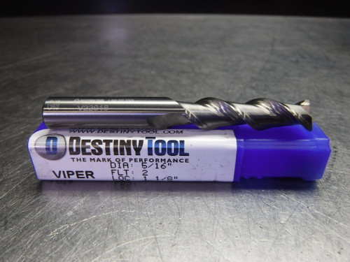 Destiny Tool Viper 5/16" Solid Carbide Endmill 2 Flutes V22018 (LOC2366)