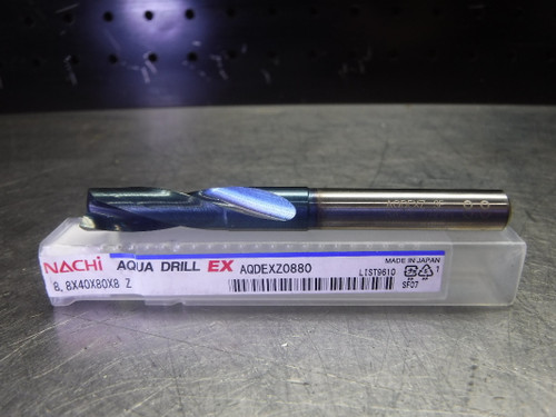 Nachi 8.8mm 180° Carbide Flat Bottom Drill 8mm Shank L9610 AQDEXZ (LOC2271)