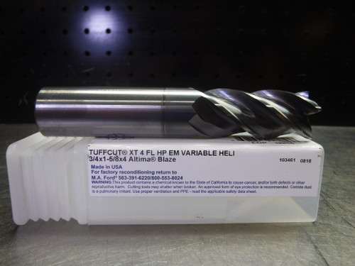 M.A. Ford TuffCut XT 3/4" Solid Carbide Endmill 4 Flute 27775010B (LOC3117A)