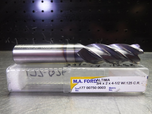 M.A. Ford 3/4" Solid Carbide Endmill 4 Flute 177 00750 0003 (LOC3117A)