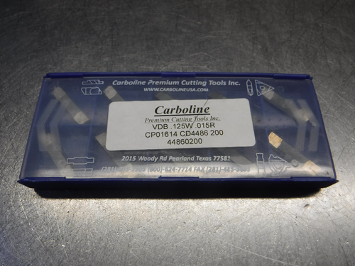 Carboline Carbide Inserts QTY10 VDB.125W.015R (LOC2268A)