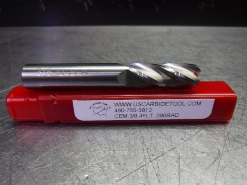 US Carbide Tool 3/8" Solid Carbide Endmill 4 Flute (LOC2267)
