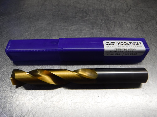 CJT / KoolTwist 23/32" Carbide Coolant Thru Stub Drill 29407188 (LOC2088A)