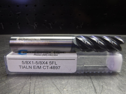 California Tool 5/8" Solid Carbide Endmill 5 Flute CT-4897 (LOC2196)