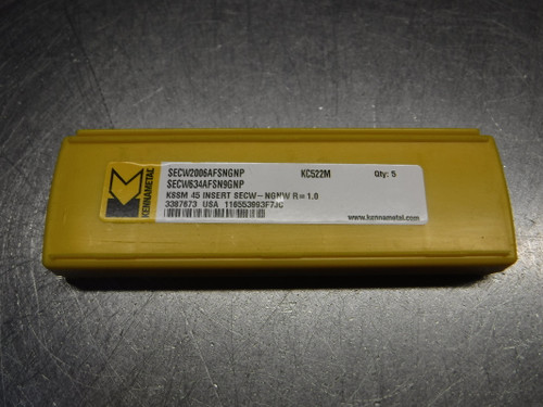 Kennametal Carbide Inserts QTY5 SECW634AFSN9GNP/SECW2006AFSNGNP KC522M (LOC1940A)