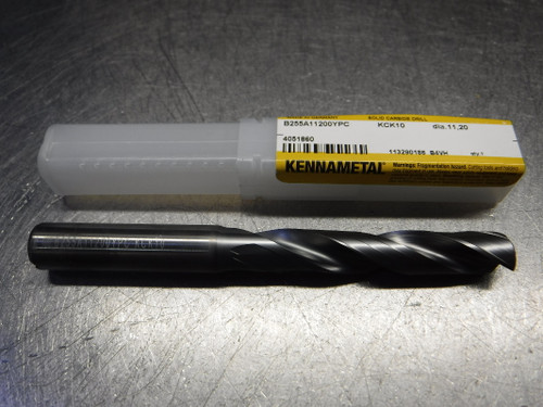 Kennametal 11.20mm Coolant Thru Carbide Drill  B255A11200YPC KCK10 (LOC1783B)