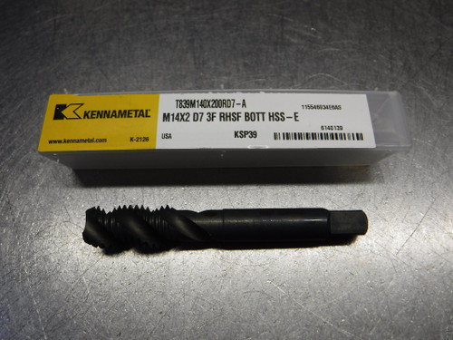 Kennametal M14x2 D7 3 Flute HSS Bottom Tap T839M140X200RD7-A KSP39 (LOC1798B)