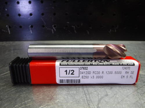 Fullerton Tool 1/2" Solid Carbide Endmill 5 Flute 37632 (LOC2665B)