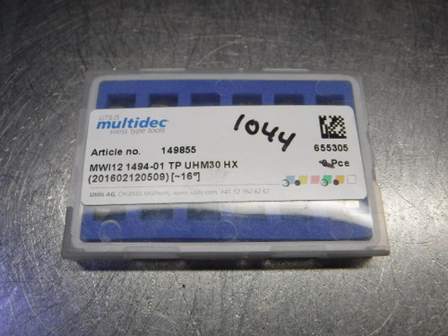 UTILIS Multidec Carbide Whirling Inserts QTY12 MWI12 1494-01TPUHM30HX (LOC2788C)
