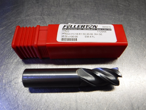 Fullerton 20mm 4 Flute Carbide Endmill 20mm Shank 92622 (LOC1521)