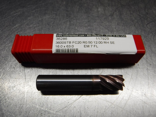 Fullerton 12mm 7 Flute Carbide Endmill 12mm Shank 36286 (LOC1530)