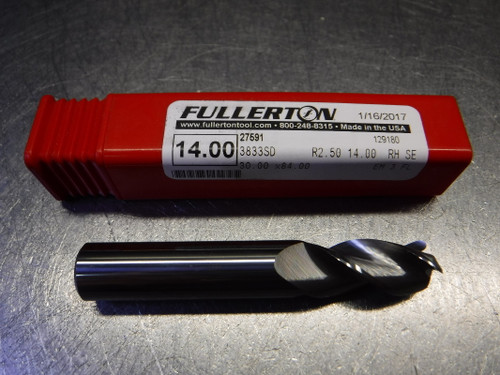 Fullerton AlumaMill G3 14mm 3 Flute Carbide Endmill 14mm Shank 27591 (LOC1333B)