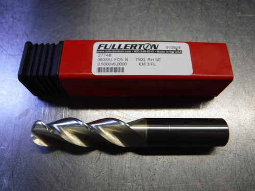 Fullerton AlumaMill G3 3/4" 3 Flute Carbide Endmill 3/4" Shank 27748 (LOC1330A)