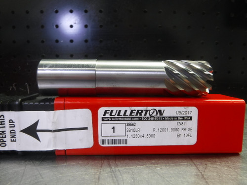 Fullerton Tool 1" Solid Carbide Endmill 10 Flute 38562 (LOC1063D)