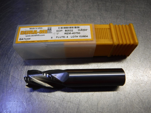 Dura-Mill 3/4" 4 Flute Carbide Endmill 3/4" Shank REM-40750 (LOC363B)