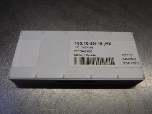 SECO Carbide Cutoff Inserts QTY10 150.10-5N-16 HX (LOC420)