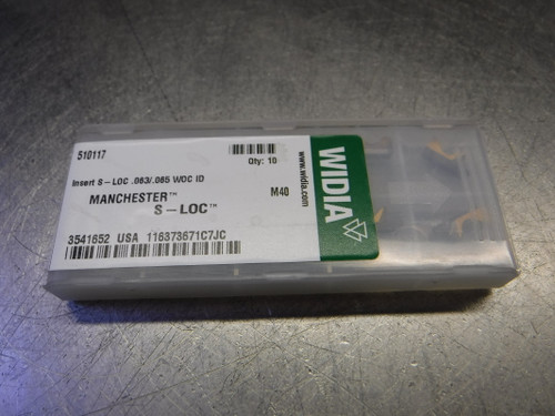 Widia / Manchester S-LOC Carbide Grooving Inserts QTY10 510117 M40 (LOC420)