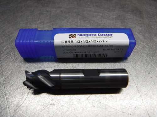 Niagara Cutter 1/2" 4 Flute Carbide Endmill STR440-0.500-D1.R030.3-Z4 (LOC398B)