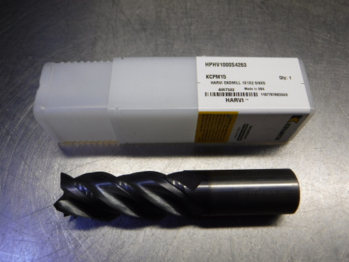 Kennametal 1" 4 Flute Carbide Endmill 1" Shank HPHV1000S4263 KCPM15 (LOC1366B)