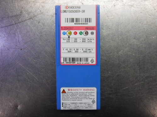 Kyocera Carbide Inserts QTY10 LOMU150508ER-SM PR1535 (LOC828A)