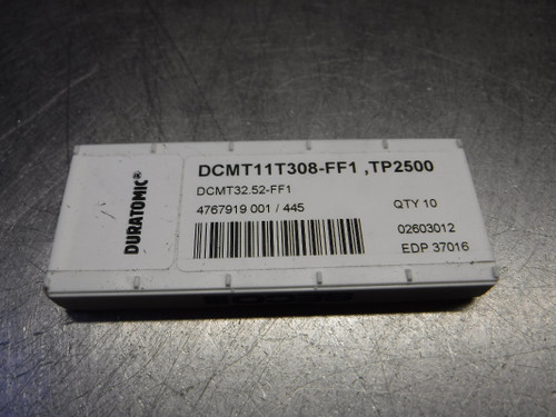 SECO Carbide Turning Inserts QTY10 DCMT32.52-FF1/DCMT11T308-FF1 TP2500 (LOC869)