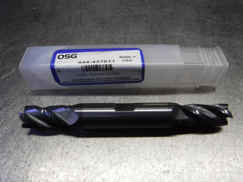 OSG 7/16" 4 Flute Carbide Double Ended Endmill 444-437511 (LOC793A)