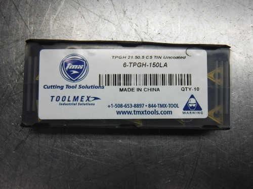 ToolMex Carbide Inserts QTY10 6-TPGH-150LA / TPGH 21.50.5 C5 (LOC851)