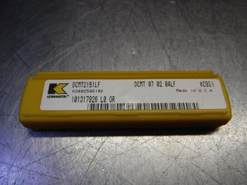 Kennametal Carbide Inserts QTY5 DCMT2151LF/DCMT 07 02 04LF KC935 (LOC2730A)