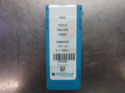 Ingersoll Carbide Inserts QTY10 CDE323L005 IN2530 (LOC653B)
