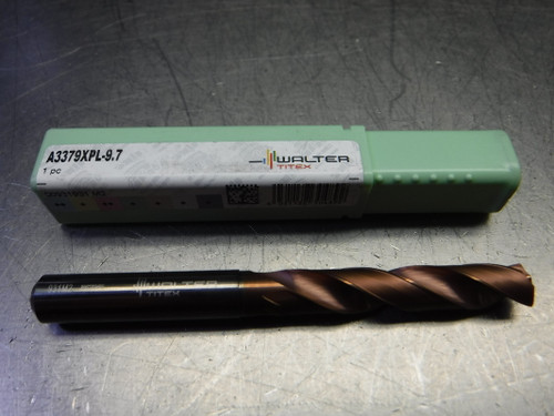 Walter Titex 9.7mm 2 Flute Carbide Drill 10mm Shank A3379XPL-9.7 (LOC961B)