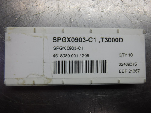 SECO Carbide Inserts QTY10 SPGX0903-C1 T3000D (LOC643A)