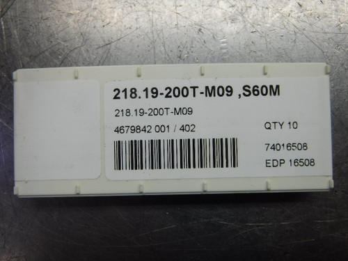 SECO Carbide Inserts QTY10 218.19-200T-M09 S60M (LOC643A)