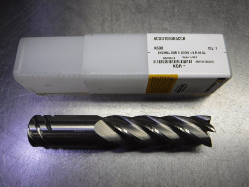 Kennametal 1" KOR 5 Flute  Carbide Endmill ACDD1000N5CCB K600 (LOC353B) Kennametal 1" KOR 5 Flute  Carbide Endmill ACDD1000N5CCB K600 (LOC353B)