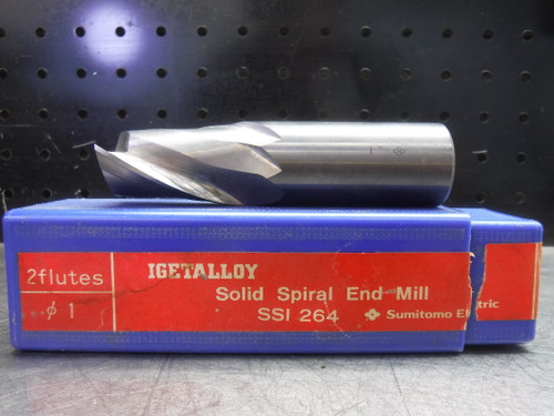 Sumitomo 1" Carbide Spiral Endmill 2 Flute SSI 264 (LOC1993A)