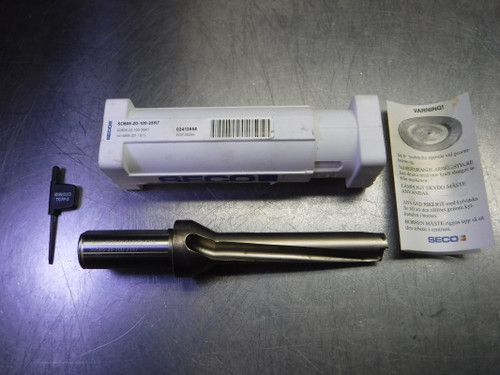 SECO 20mm 2 Flute Coolant Thru Indexable Drill SD505-20-100-25R7 (LOC2165)