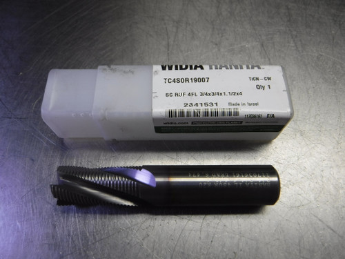 Widia/Hanita 3/4" 4 Flute Carbide Roughing Endmill TC4S0R19007 (LOC2184)