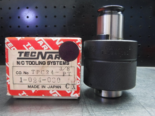 TecNara N/C Tooling Systems Bilz #2 TPC24-3/8PT Tap Adapter 1-024-030 (LOC1854B)