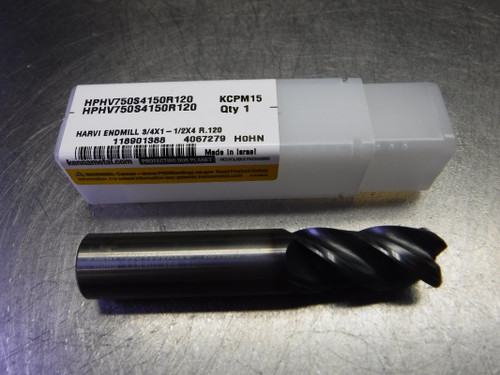 Kennametal 3/4" 4 Flute Carbide Endmill HPHV750S4150R120 KCPM15 (LOC1173B)