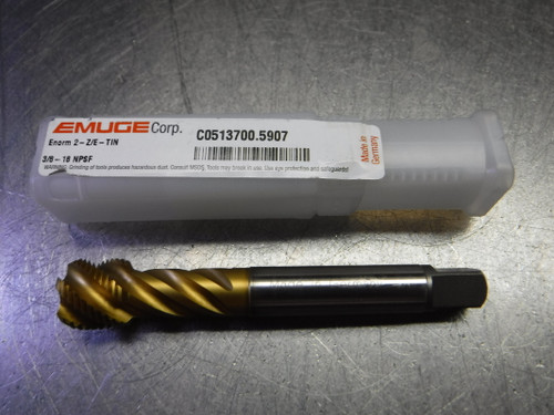 Emuge 3/8-18 NPSF 5 Flute Cobalt Machine Tap C0513700.5907 (LOC2703B)