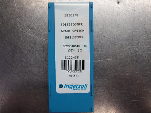 Ingersoll Carbide Inserts QTY10 SDES1305MPR SP530M (LOC2514)