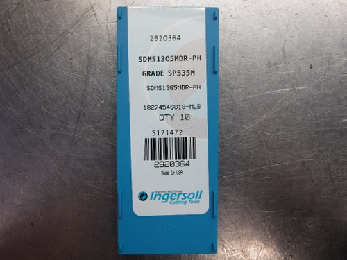 Ingersoll Carbide Inserts QTY10 SDMS1305MDR-PH SP535M (LOC2514)