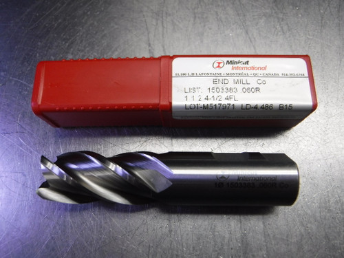 Minicut International 1" 4 Flute HSS Endmill 1" Shank 1503383.060R (LOC579)