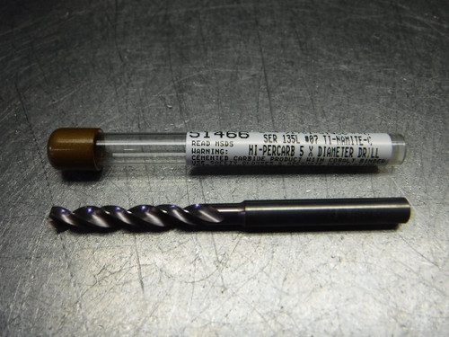 SGS Hi-Percarb #7 (.2010") Carbide Drill 1/4" Shank 51466 (LOC889)